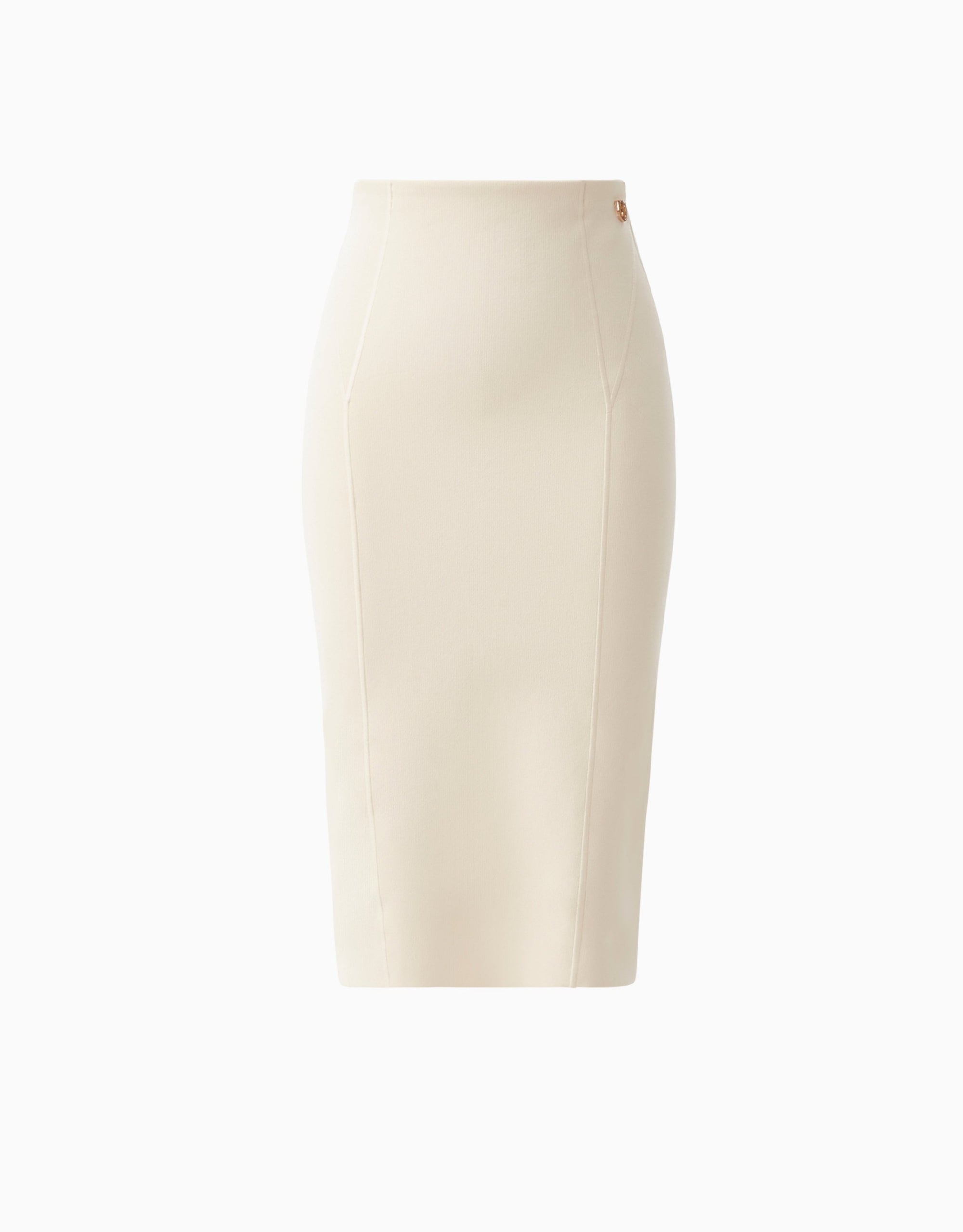 JENI sculpt-knit pencil skirt in cream
