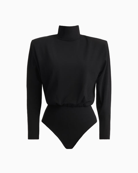 SARAH open-back bodysuit in noir